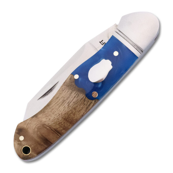 RoseCraft Blades Ocoee River Kayak Blue Resin Burl RCT009-BW