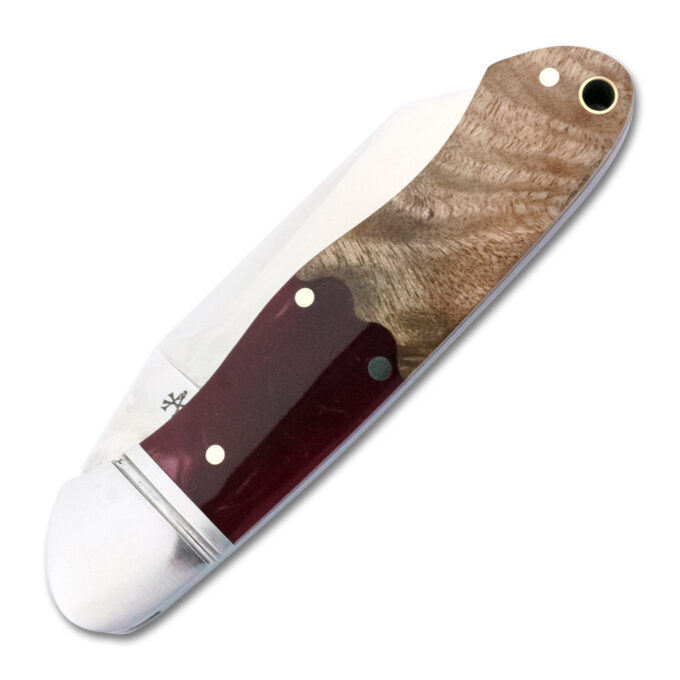 RoseCraft Blades Ocoee River Kayak Red Resin Burl RCT009-RW