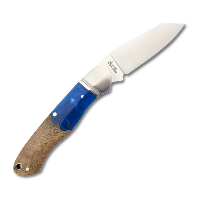 RoseCraft Blades Ocoee River Kayak Blue Resin Burl RCT009-BW