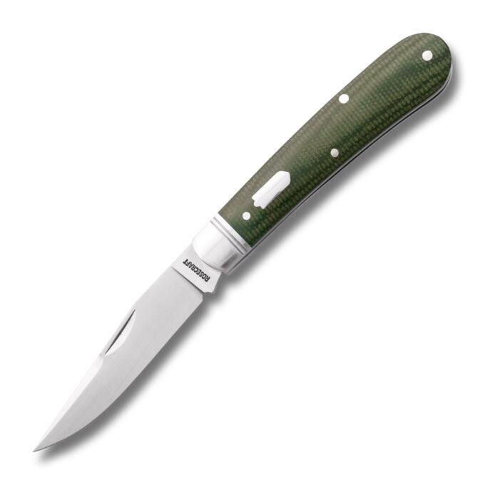 RoseCraft Blades Buffalo River Jack Green Micarta RCT030-DGM
