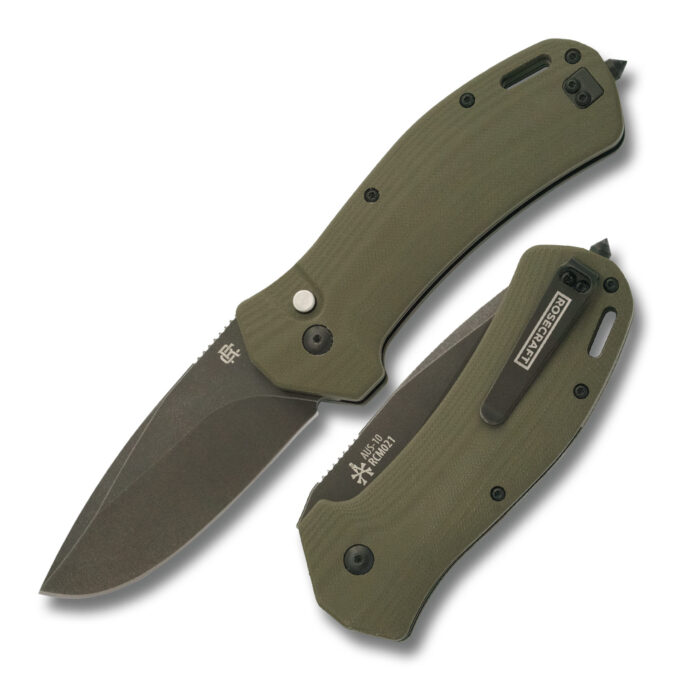 RoseCraft MA-12 Button Lock OD Green