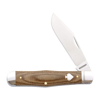 RoseCraft Blades Cumberland River Coke Bottle Light Brown Micarta RCT026-LBM
