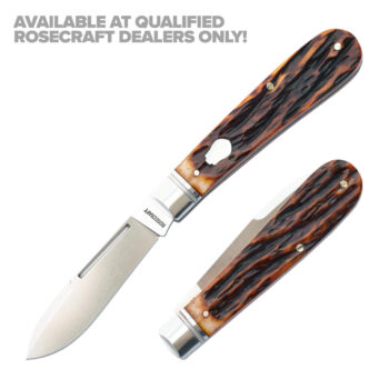 RoseCraft Nolichucky Jack Dapper Jigged Bone - RCT011-DJB Available at Dealers Only!