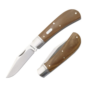 RoseCraft Hatchie River Jack Light Brown Micarta RCT033-LBM