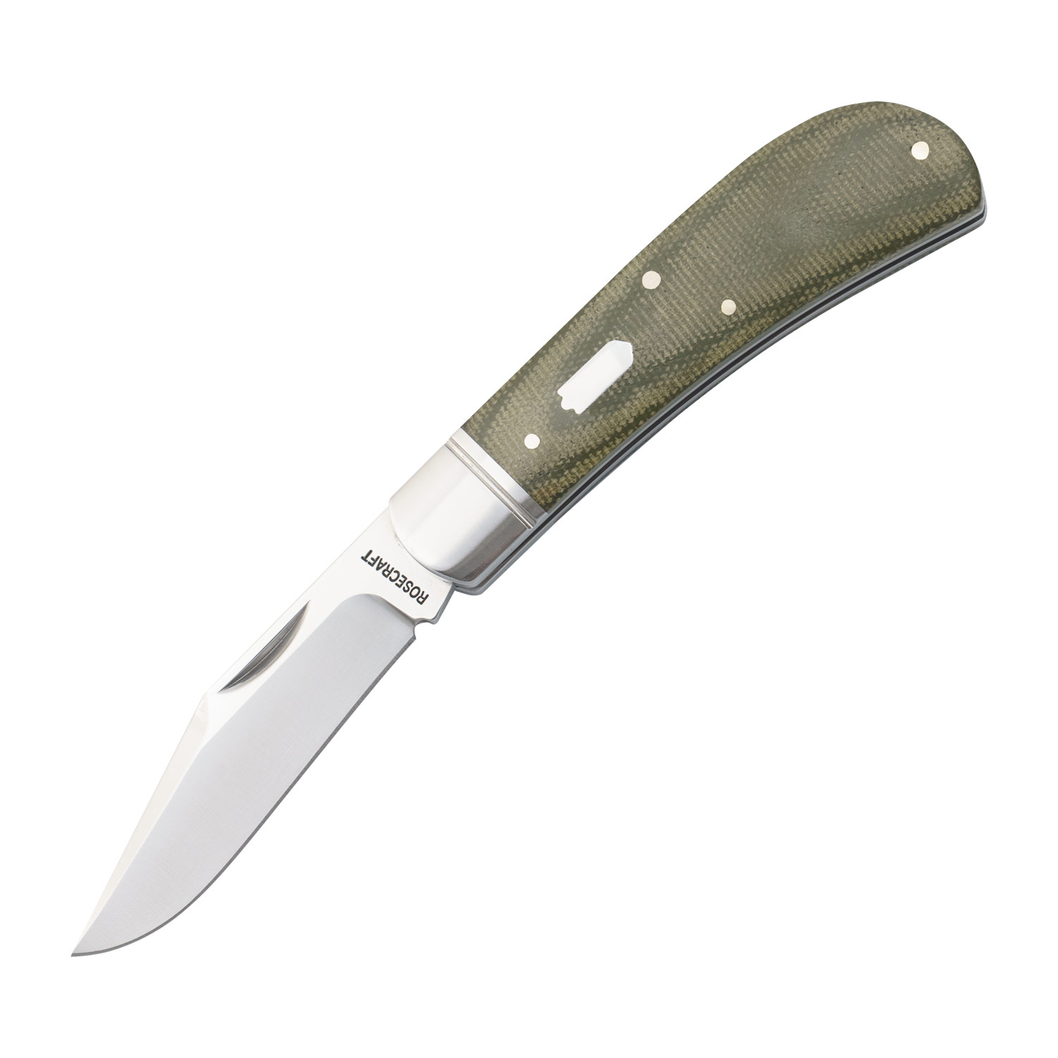 RoseCraft Hatchie River Jack Light Green Micarta RCT033-LGM
