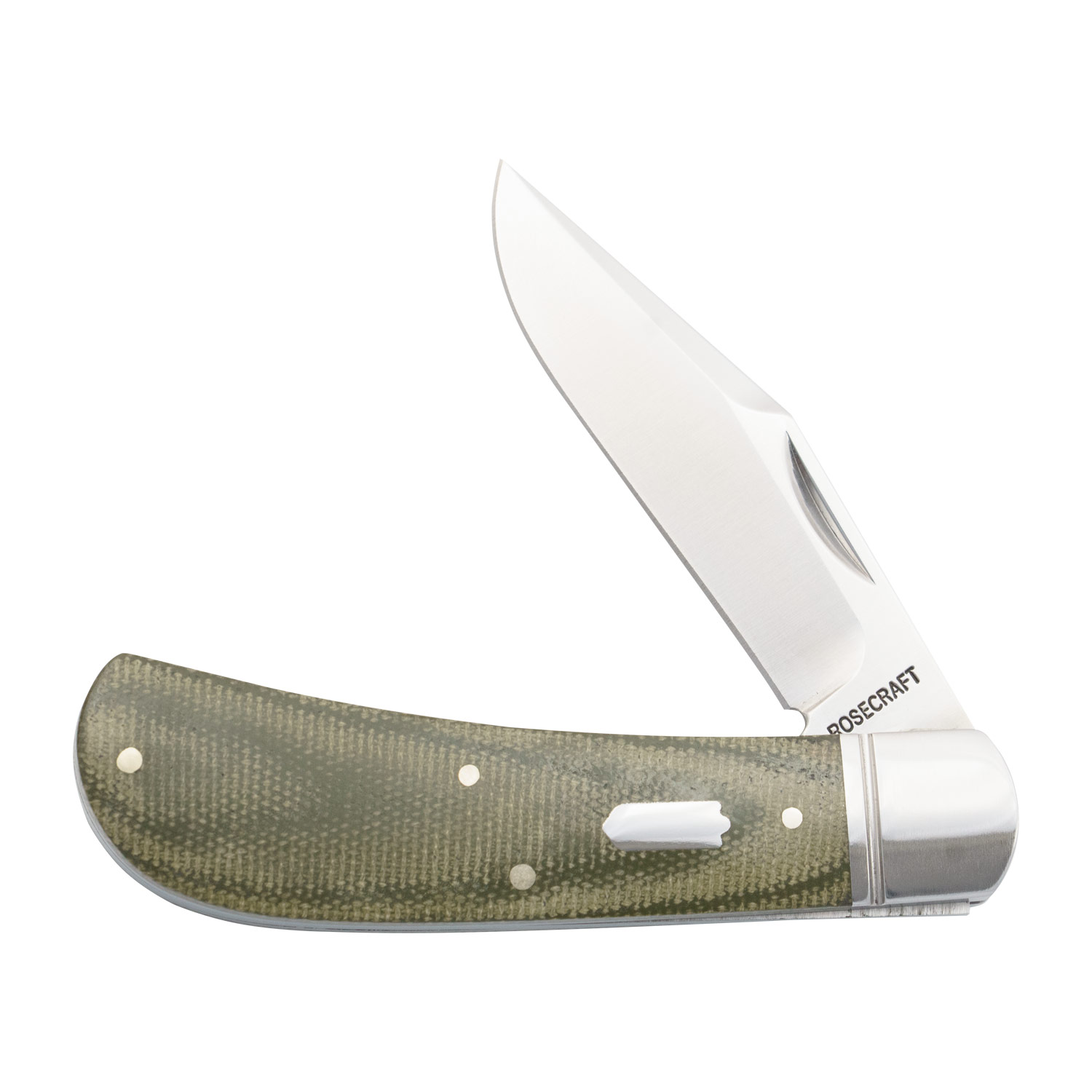RoseCraft Hatchie River Jack Light Green Micarta RCT033-LGM