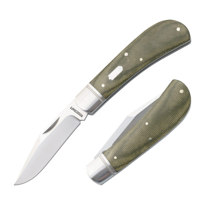 ラキページファイヤーバード RoseCraft Hatchie River Jack Light Green Micarta RCT033-LGM
