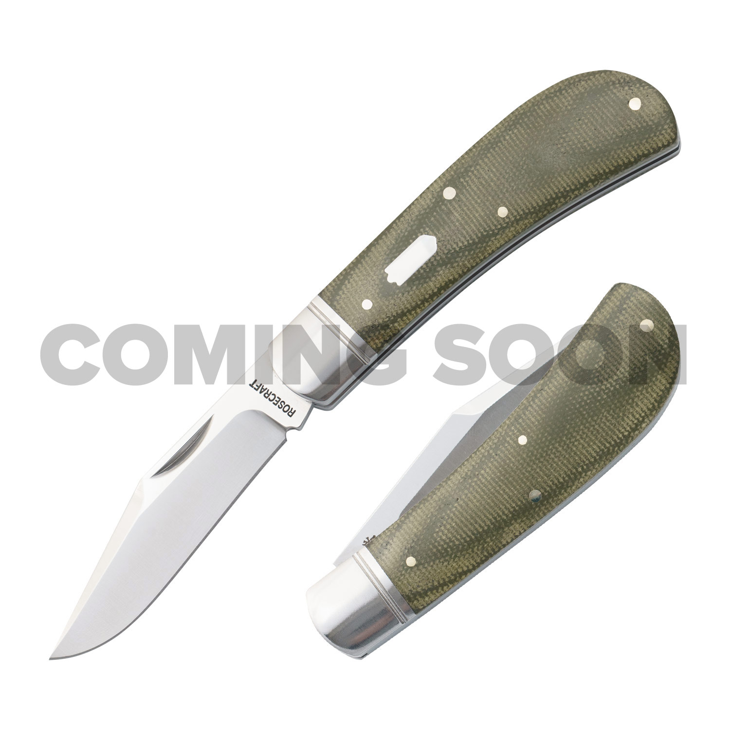 RoseCraft Hatchie River Jack Light Green Micarta RCT033-LGM
