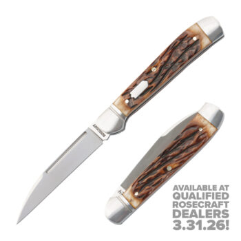 RoseCraft Snake Creek Copperhead Dapper Jigged Bone RCT035-DJB