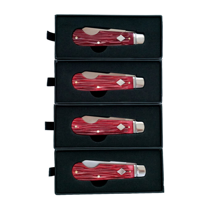 RoseCraft Elk River Easy Open Jack Red Jigged Bone RCT027-RJB